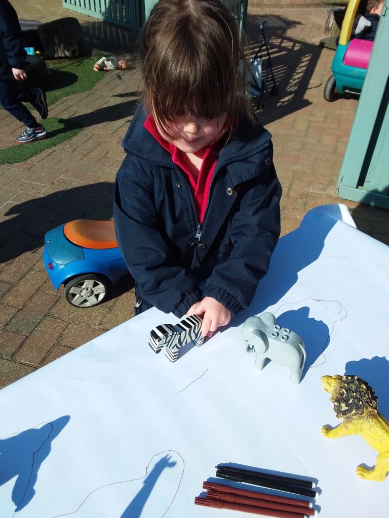 Shadow Drawing, Copthill School