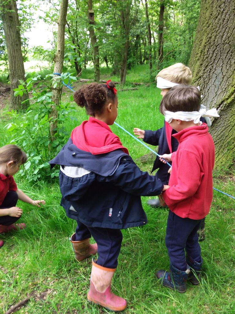 Forest school fun!, Copthill School