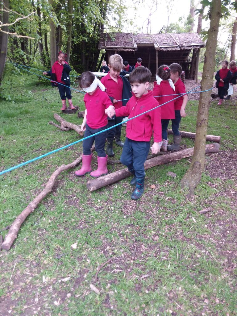 Forest school fun!, Copthill School