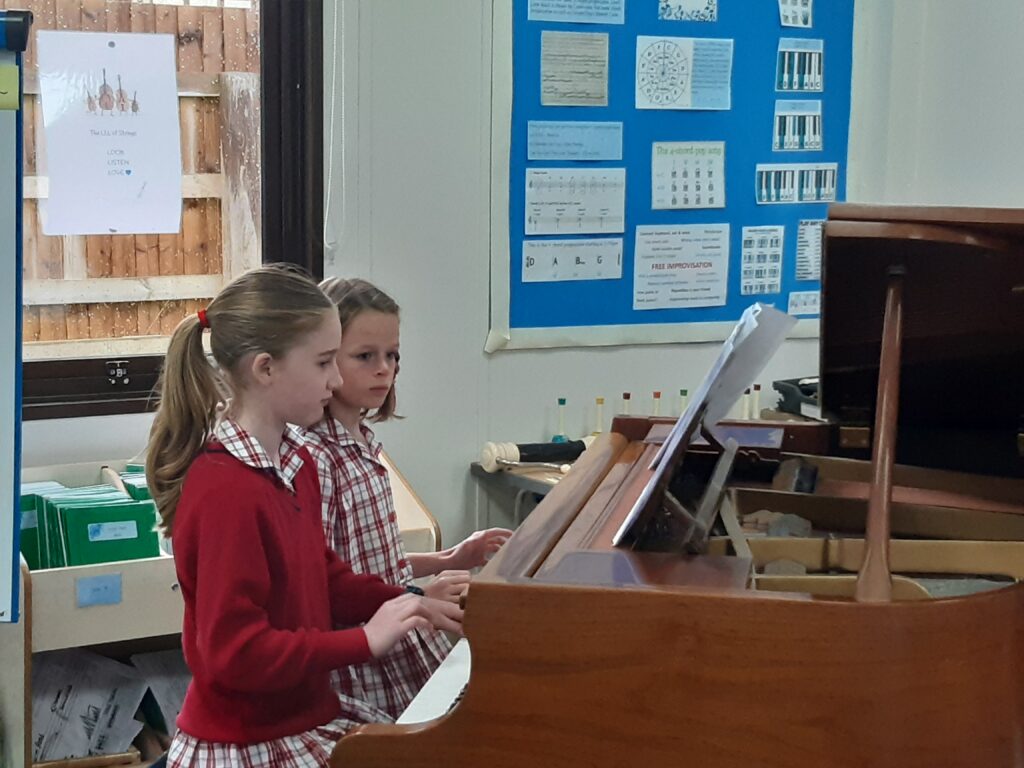 Piano Duet Breakfast, Copthill School