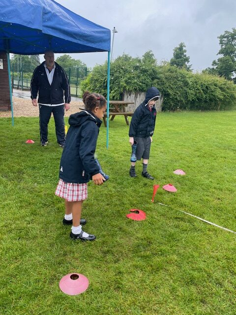 A spot of welly wanging on a rainy afternoon&#8230;, Copthill School