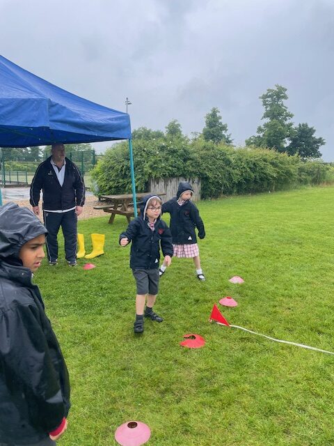 A spot of welly wanging on a rainy afternoon&#8230;, Copthill School