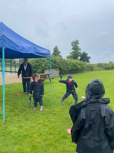 A spot of welly wanging on a rainy afternoon&#8230;, Copthill School