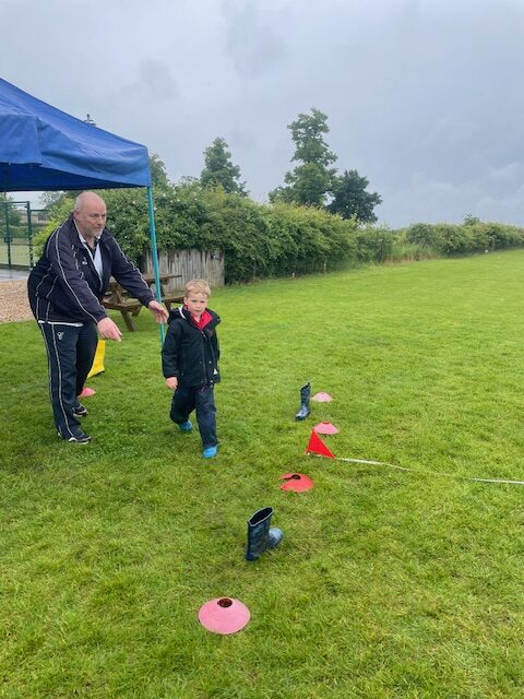 A spot of welly wanging on a rainy afternoon&#8230;, Copthill School