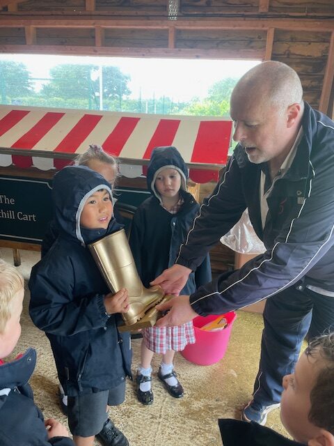 A spot of welly wanging on a rainy afternoon&#8230;, Copthill School