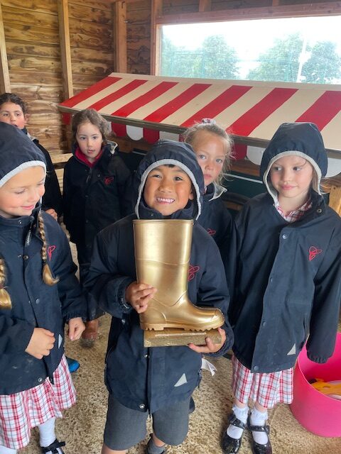 A spot of welly wanging on a rainy afternoon&#8230;, Copthill School