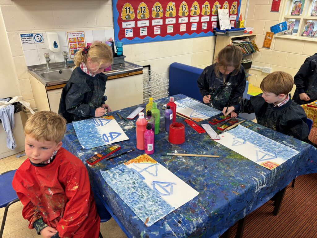 Monet inspired sailboats&#8230;, Copthill School