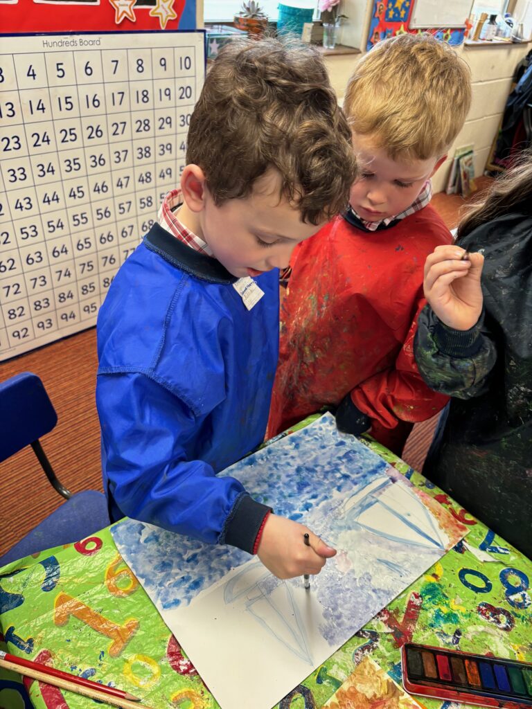 Monet inspired sailboats&#8230;, Copthill School