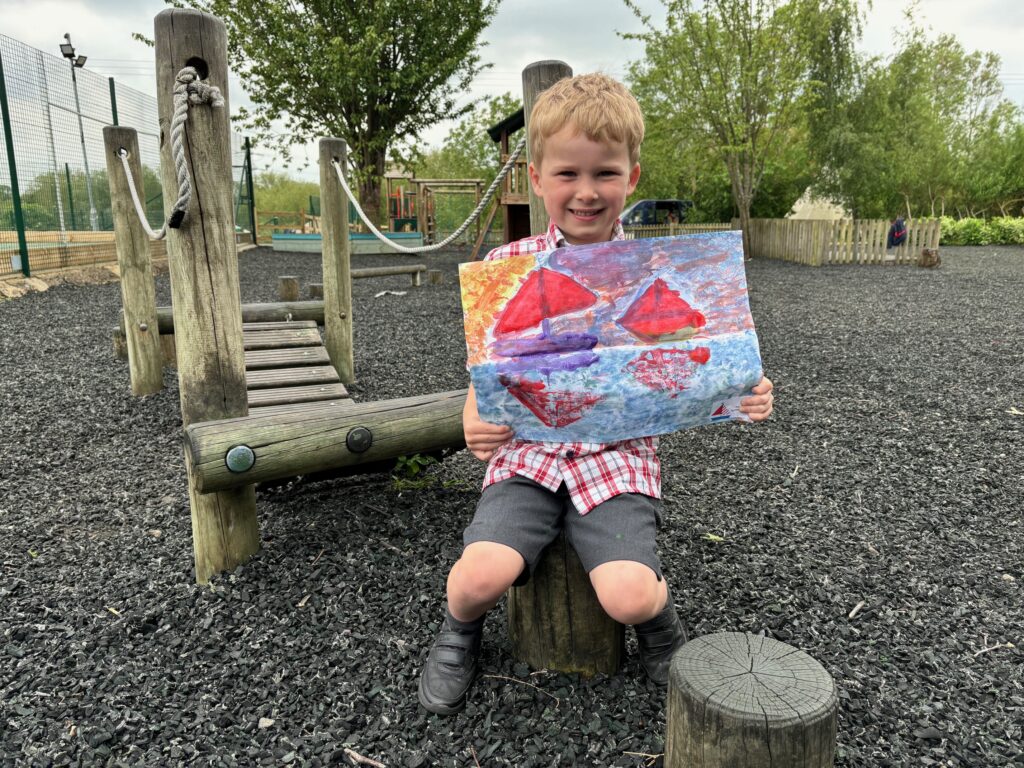 Monet inspired sailboats&#8230;, Copthill School