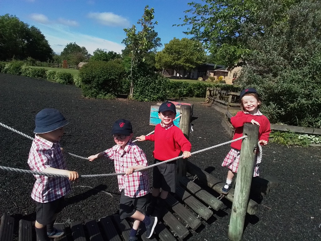 Egg and Spoon Races and Exploring the Main School Playground, Copthill School