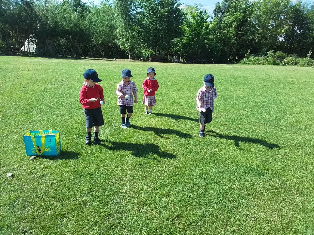 Egg and Spoon Races and Exploring the Main School Playground, Copthill School