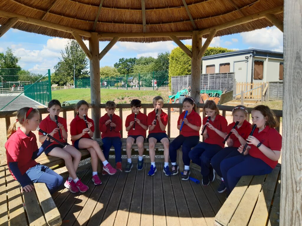 Bandstand recorder time, Copthill School