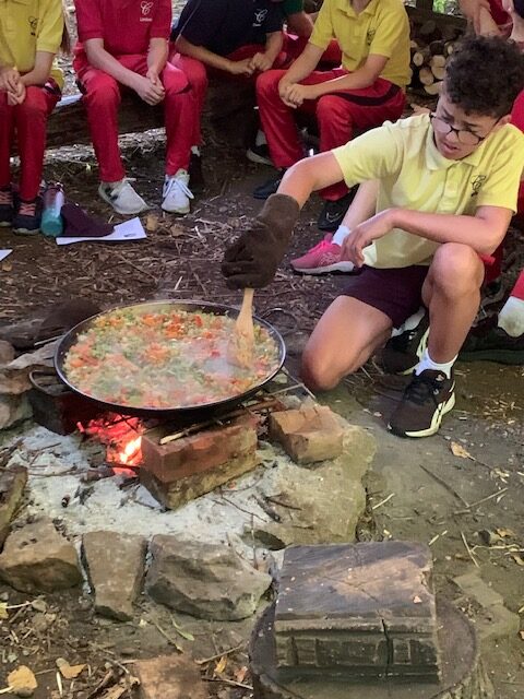 Y6 Paella-making, Copthill School