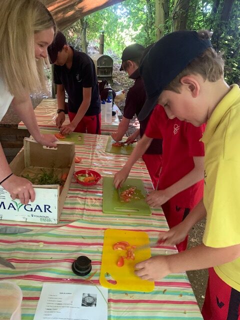 Y6 Paella-making, Copthill School