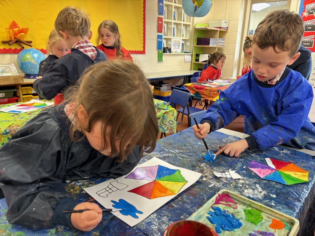 Rainbows and singing in the rain&#8230;, Copthill School