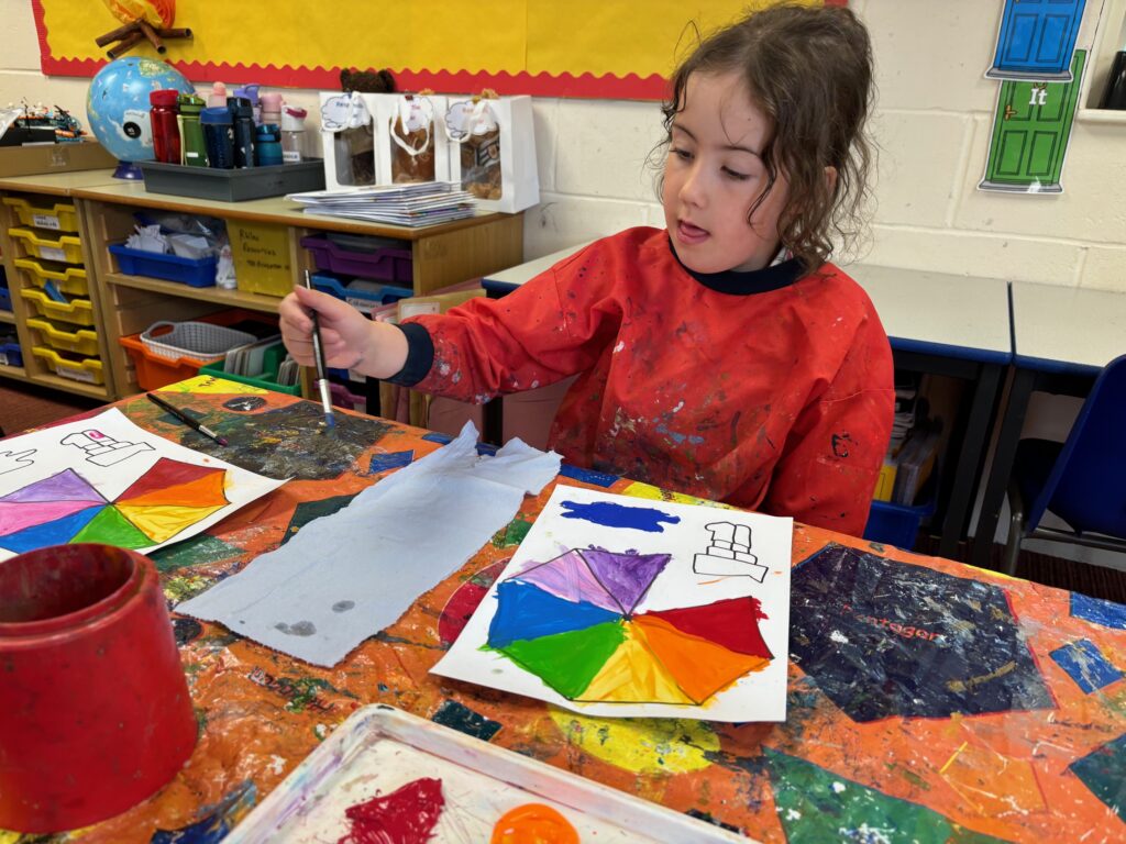 Rainbows and singing in the rain&#8230;, Copthill School