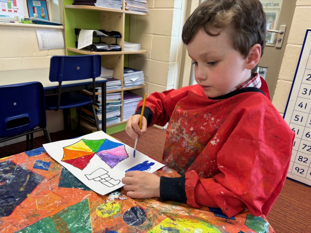 Rainbows and singing in the rain&#8230;, Copthill School