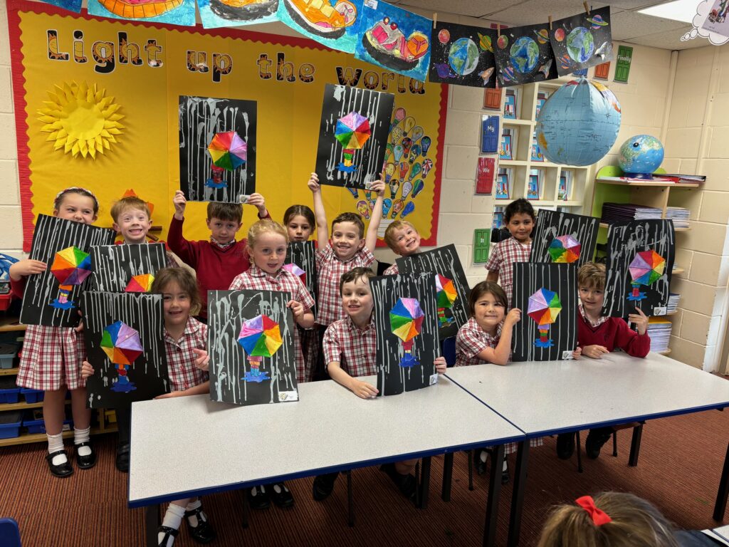 Rainbows and singing in the rain&#8230;, Copthill School