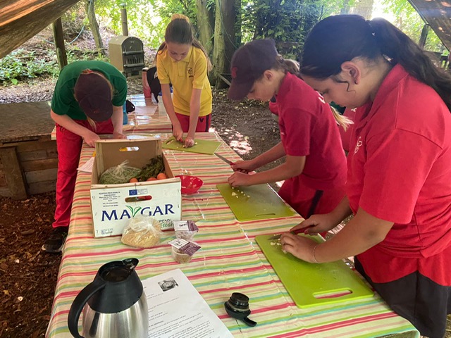 Y6 Paella-making, Copthill School