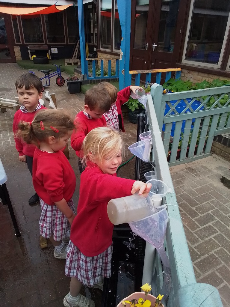 Elmer and Water Play, Copthill School