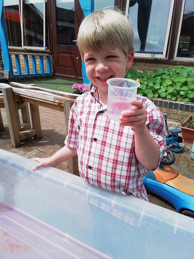 Elmer and Water Play, Copthill School