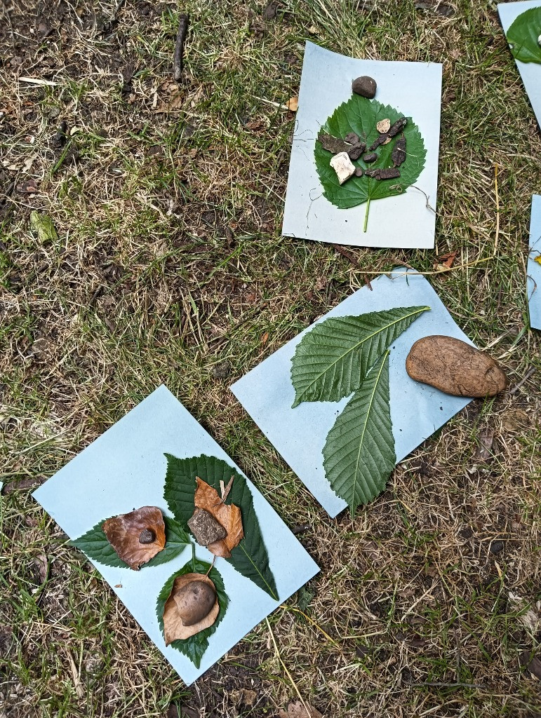 Forest school &#8211; den building and shadow art!, Copthill School