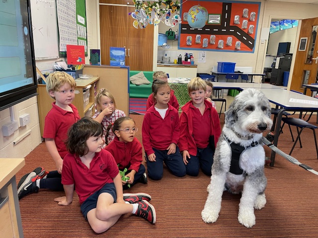 When Rocky came to learn some sounds!, Copthill School