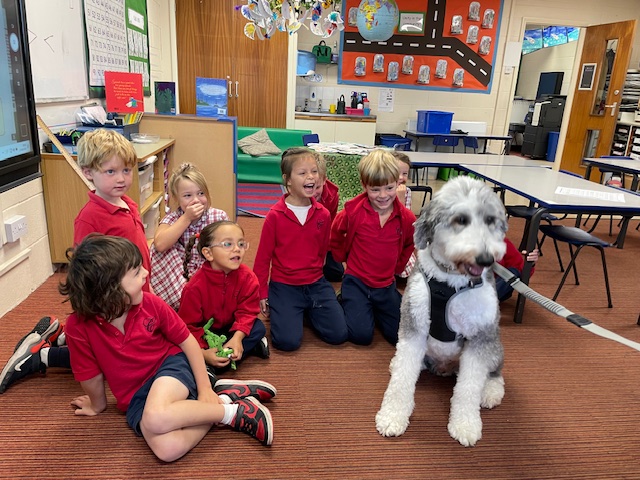 When Rocky came to learn some sounds!, Copthill School