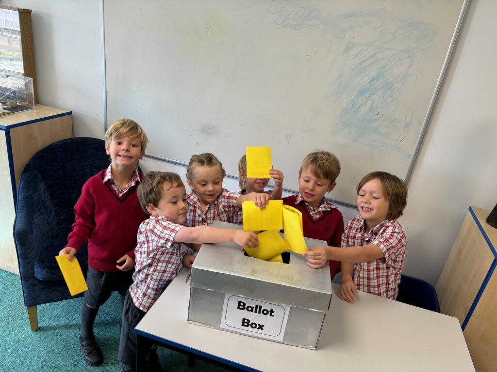 Year 1 Voting at the Polling Station&#8230;, Copthill School