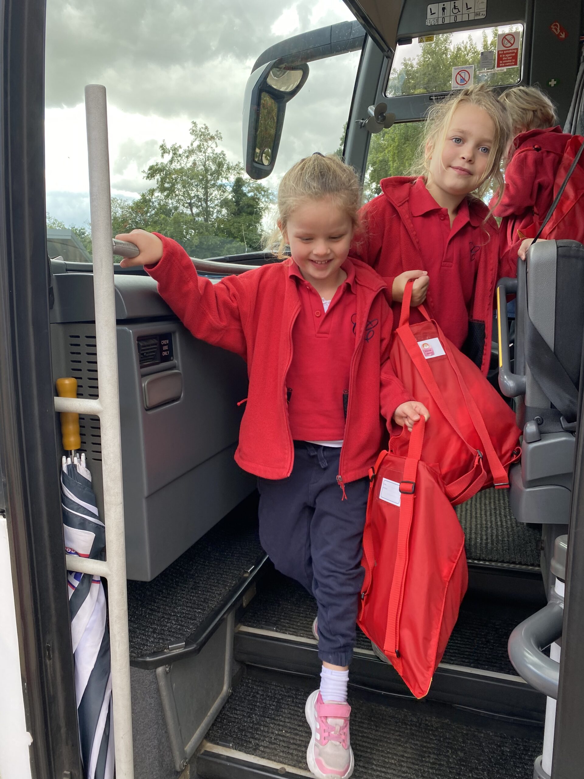 Our first swim, Copthill School