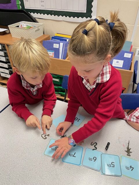 Ordinal numbers in maths and the start of our Rhino art work!, Copthill School