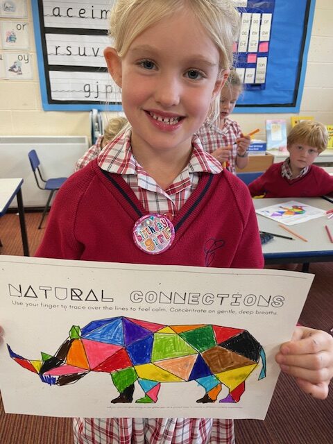 Ordinal numbers in maths and the start of our Rhino art work!, Copthill School