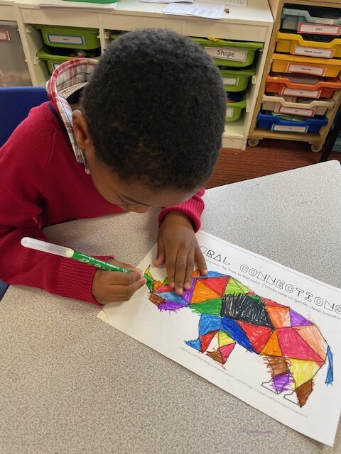 Ordinal numbers in maths and the start of our Rhino art work!, Copthill School