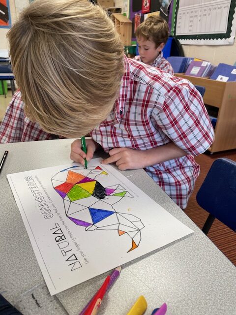 Ordinal numbers in maths and the start of our Rhino art work!, Copthill School