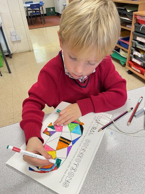 Ordinal numbers in maths and the start of our Rhino art work!, Copthill School