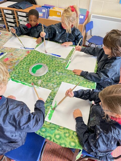 Ordinal numbers in maths and the start of our Rhino art work!, Copthill School