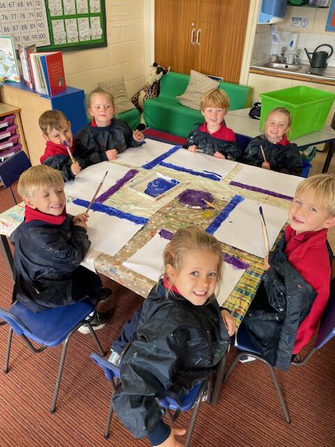 Ordinal numbers in maths and the start of our Rhino art work!, Copthill School