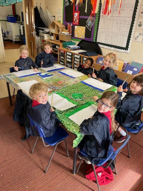 Ordinal numbers in maths and the start of our Rhino art work!, Copthill School