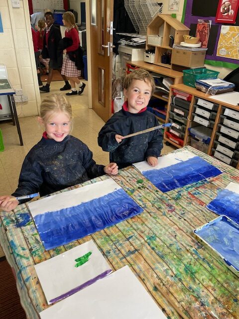 Ordinal numbers in maths and the start of our Rhino art work!, Copthill School