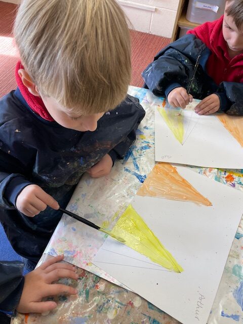 Ordinal numbers in maths and the start of our Rhino art work!, Copthill School