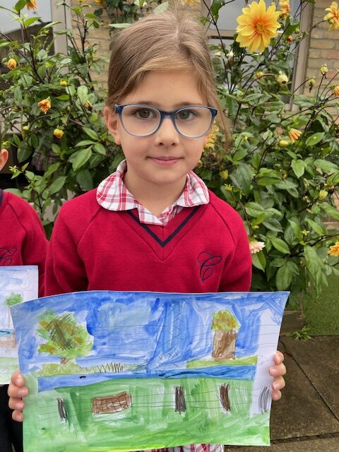 River study paintings, Copthill School