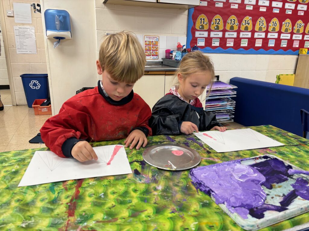 Ordinal numbers in maths and the start of our Rhino art work!, Copthill School