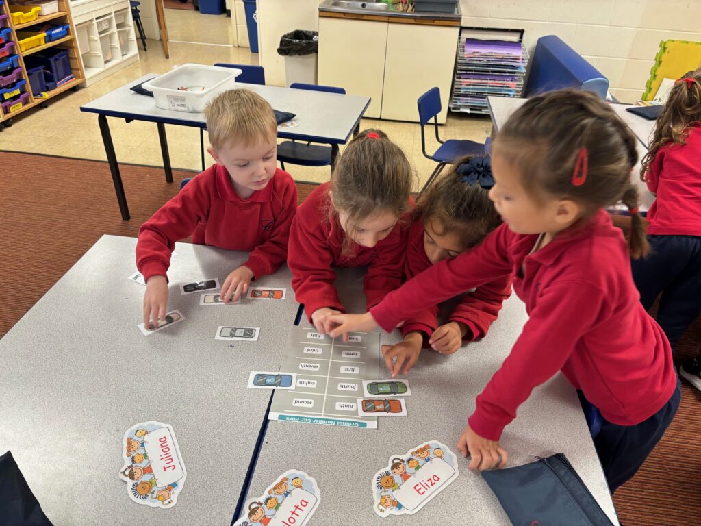 Ordinal numbers in maths and the start of our Rhino art work!, Copthill School