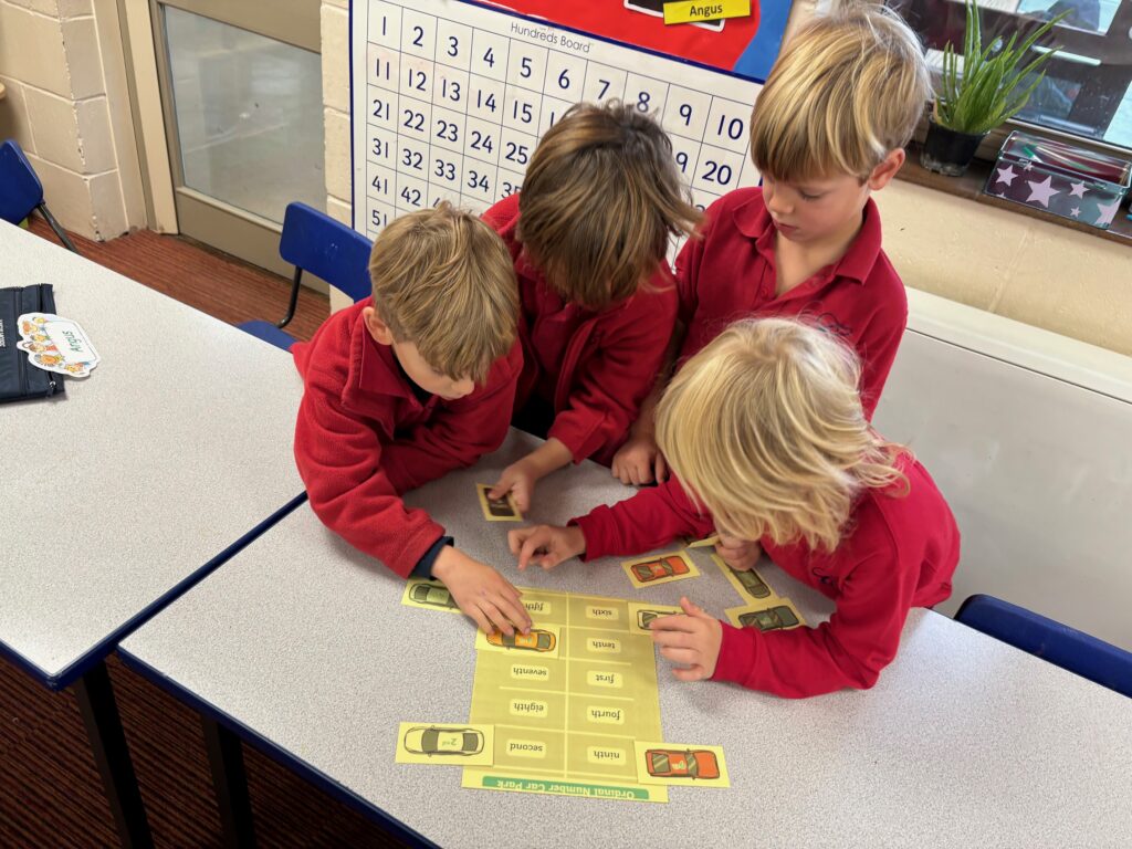 Ordinal numbers in maths and the start of our Rhino art work!, Copthill School