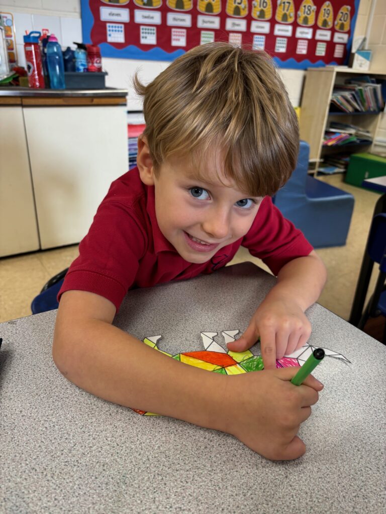 Ordinal numbers in maths and the start of our Rhino art work!, Copthill School