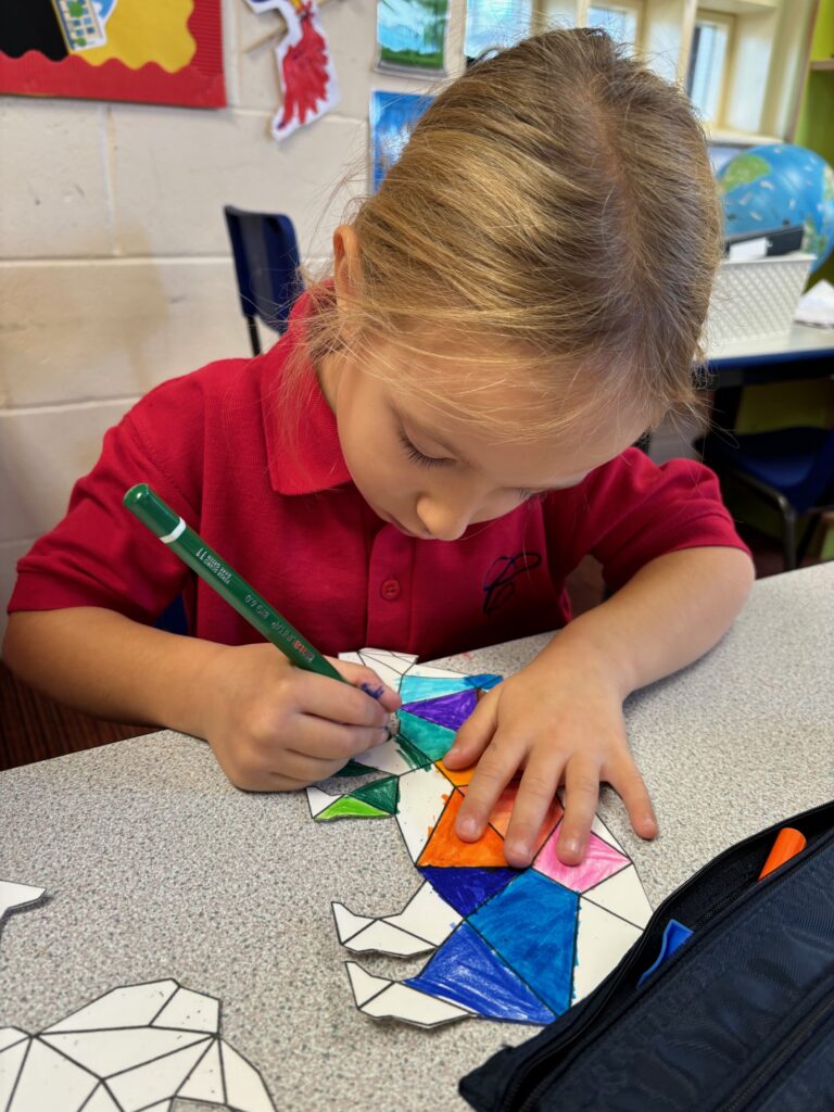 Ordinal numbers in maths and the start of our Rhino art work!, Copthill School