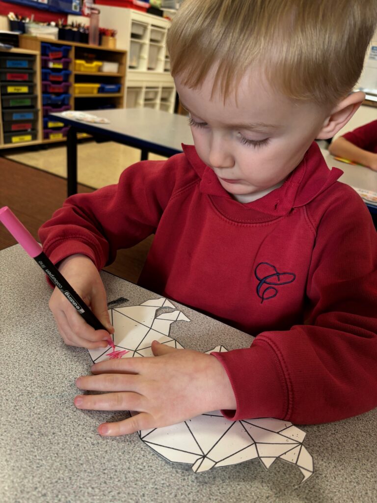 Ordinal numbers in maths and the start of our Rhino art work!, Copthill School