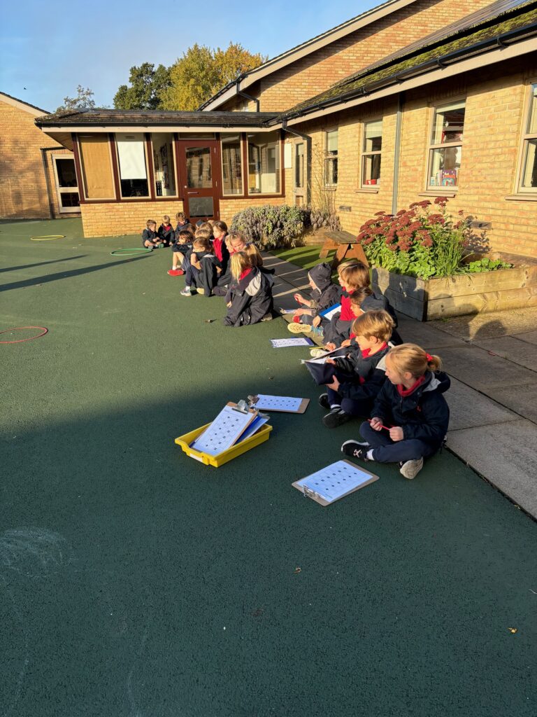 Racing outside for outdoor maths&#8230;, Copthill School