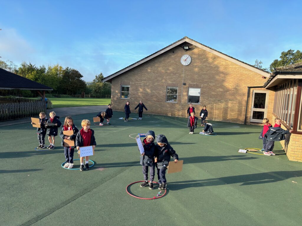 Racing outside for outdoor maths&#8230;, Copthill School