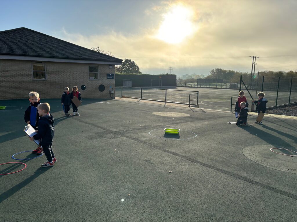 Racing outside for outdoor maths&#8230;, Copthill School